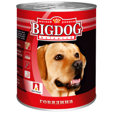 Влажный корм для собак БигДог (BigDog), Говядина