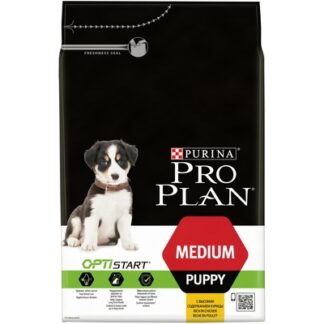 Корм Purina Pro Plan для щенков собак средних пород, с курицей и рисом