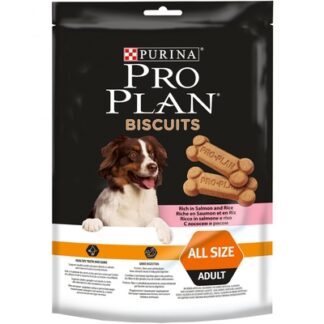 Purina Pro Plan лакомство бисквиты для собак, с лососем и рисом