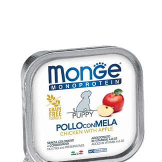 Monge POLLO CON MELA - PUPPY для Щенков из курицы с добавлением спелого яблока.