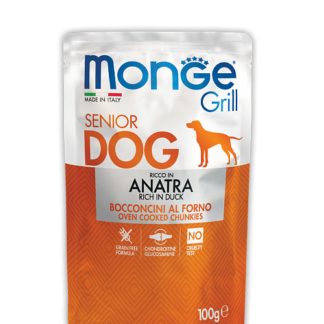 Monge GRILL POUCH SENIOR ANATRA для пожилых собак со вкусом Утки