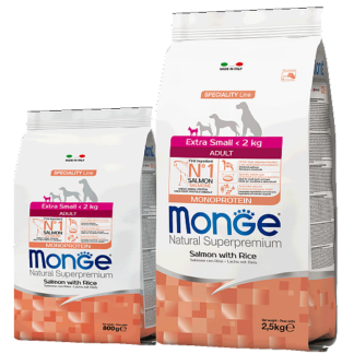 Monge Extra Small Adult Salmone для собак Карликовых пород со вкусом Лосося