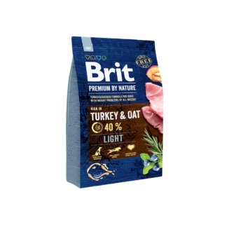 Brit Premium by Nature Light Turkey & Oats для собак всех пород с избыточным весом
