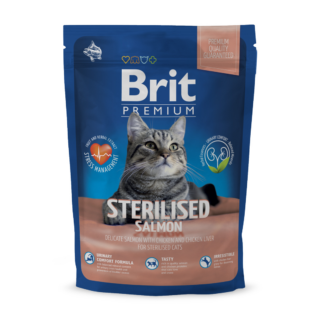 Brit Premium Cat Sterilised лосось с курицей и куриной печенью для стерилизованных кошек