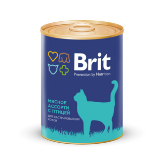 Консервы премиум класса Brit Premium Мясное ассорти с птицей