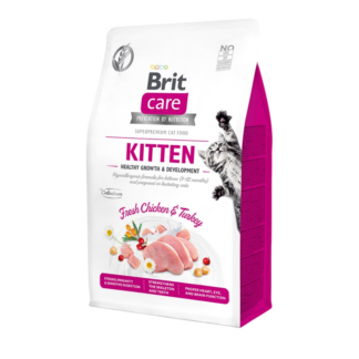 Brit Care Cat GF Kitten Healthy Growth & Development гипоаллергенный беззерновой корм для котят, беременных и кормящих кошек