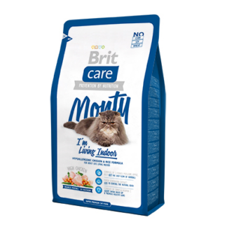 Brit Care Monty Indoor с курицей и рисом для взрослых кошек, живущих в доме