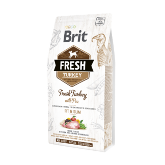 Brit Fresh Turkey With Pea Adult Fit & Slim со сниженной активностью, избыточным весом и/или пожилых собак