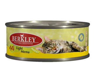 Berkley консервы Лайт для кошек, с телятиной и кроликом