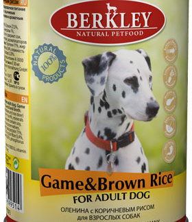 Berkley консервы для собак с олениной и коричневым рисом
