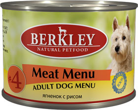 Berkley консервы для собак с ягненком и рисом