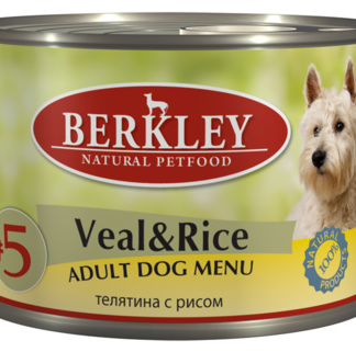 Berkley консервы для собак с телятиной и рисом