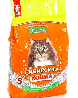 Сибирская кошка впитывающий наполнитель "Бюджет"