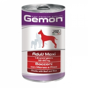 Gemon Dog Maxi кусочки говядины с рисом
