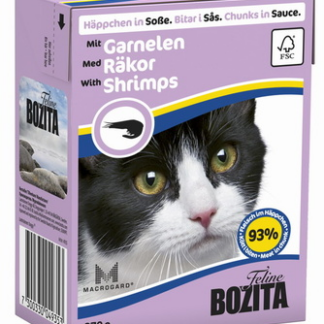 Bozita кусочки в соусе для кошек, с креветками
