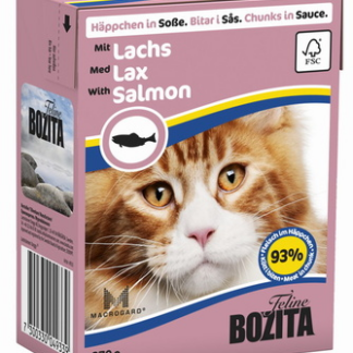 Bozita кусочки в соусе для кошек, с лососем