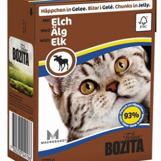 Bozita кусочки в желе для кошек, c лосем