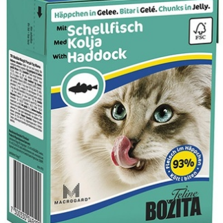 Bozita кусочки в желе для кошек, с морской рыбой