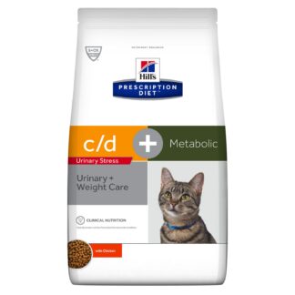 Сухой диетический корм Hill's PRESCRIPTION DIET c/d Urinary Stress + Metabolic для взрослых кошек, с курицей