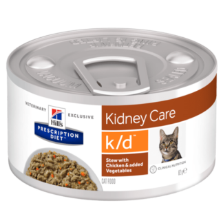 Рагу для кошек Hill's Prescription Diet k/d с курицей и овощами