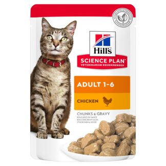 Влажный корм Hill’s Science Plan для взрослых кошек, с курицей